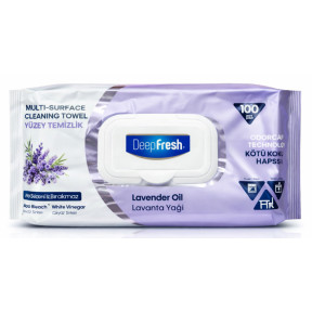 Влажные салфетки для уборки DEEP FRESH Multi Surface Lavender, 100 шт